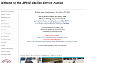 Desktop Screenshot of mhaostallionserviceauction.com